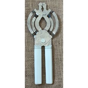 Brabantia Universal Opener Jar Bottle Sturdy Grip Tool White Handle Holland Made